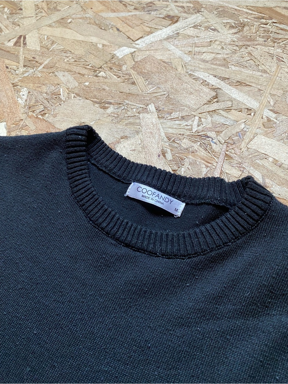 Men’s Black Coofandy Crewneck Sweater